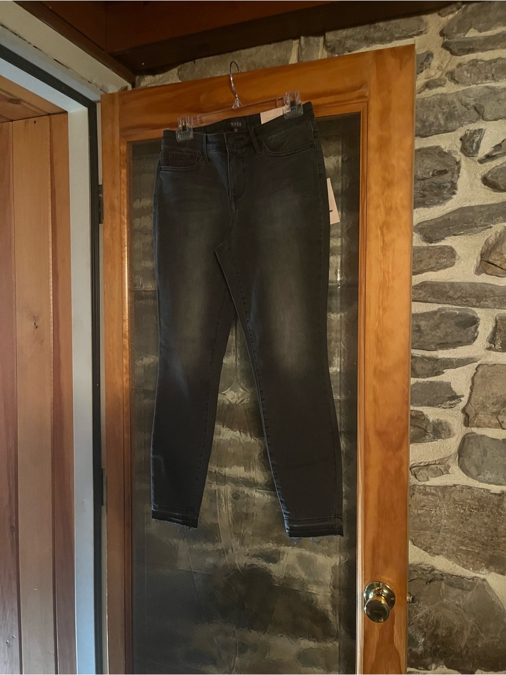 NYDJ Slim Fit Charcoal Skinny Jeans